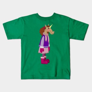 Cozy Skirt Unicorn Kids T-Shirt